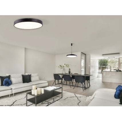 Azzardo AZ5082 - Himmennettävä LED-kattovalaisin MARCELLO LED/60W/230V musta