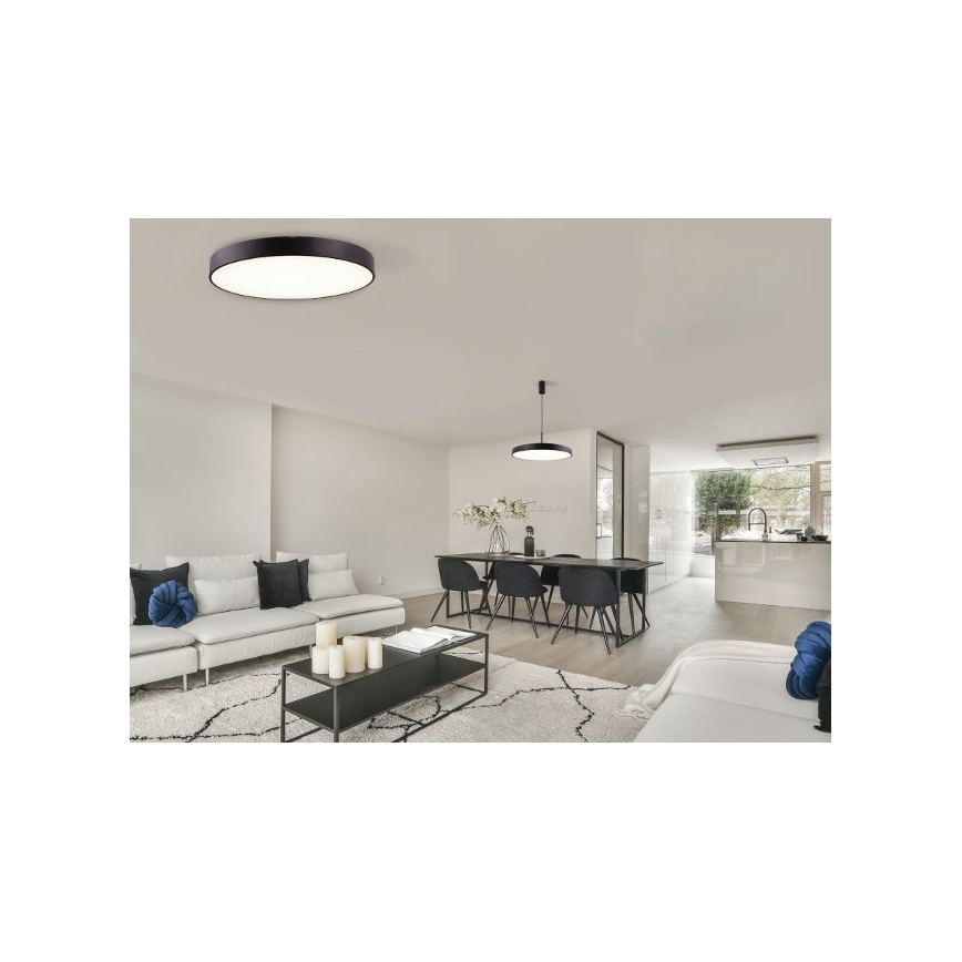 Azzardo AZ5082 - Himmennettävä LED-kattovalaisin MARCELLO LED/60W/230V musta