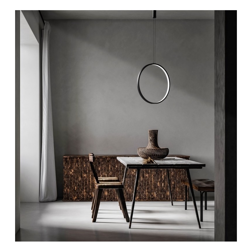 Azzardo AZ5255 - Himmennettävä LED-kattokruunu johdossa MASSIMA LED/35W/230V musta