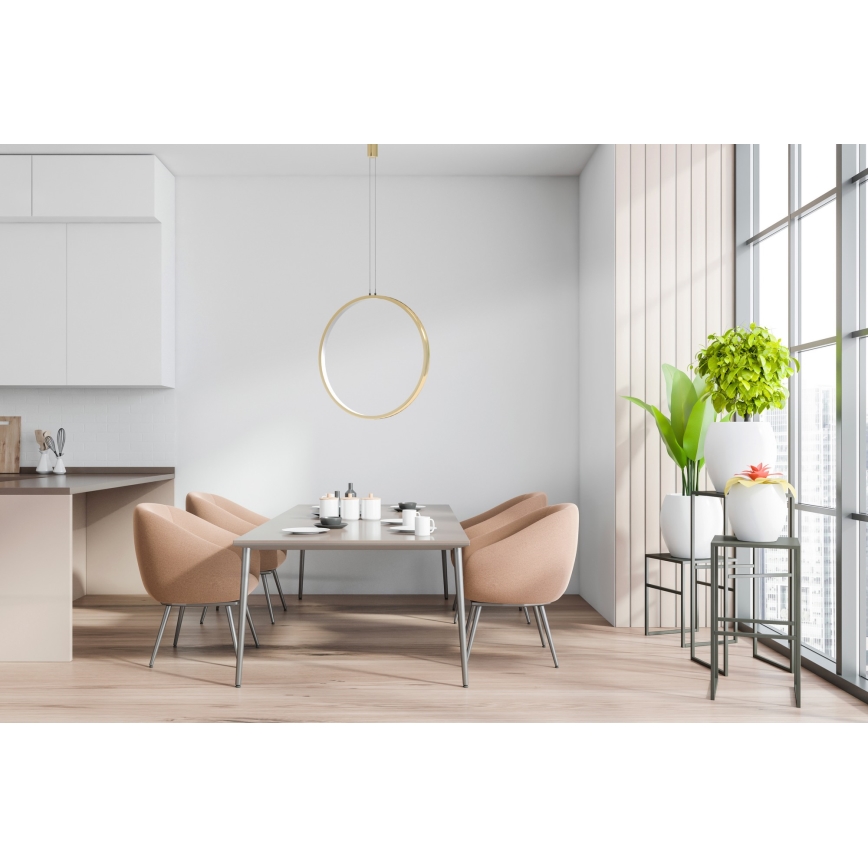 Azzardo AZ5256 - Himmennettävä LED-kattokruunu johdossa MASSIMA LED/35W/230V kulta