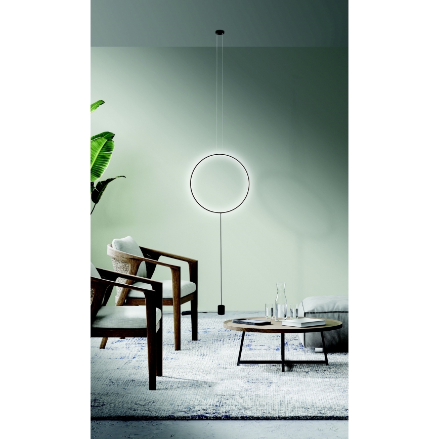 Azzardo AZ5264 - Himmennettävä LED-kattokruunu johdossa CODUTTI LED/28W/230V musta