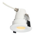 Azzardo AZ5389 - Kylpyhuoneen upotettu valo ROMOLO 1xGU10/50W/230V IP65 valkoinen
