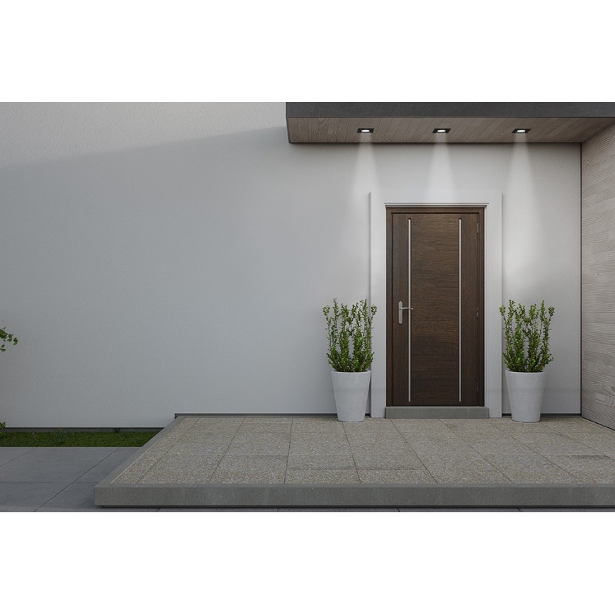 Azzardo AZ5392 - Kylpyhuoneen upotettava kattovalaisin ROMOLO 1xGU10/50W/230V IP65 musta