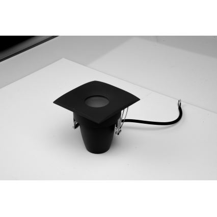 Azzardo AZ5392 - Kylpyhuoneen upotettava kattovalaisin ROMOLO 1xGU10/50W/230V IP65 musta