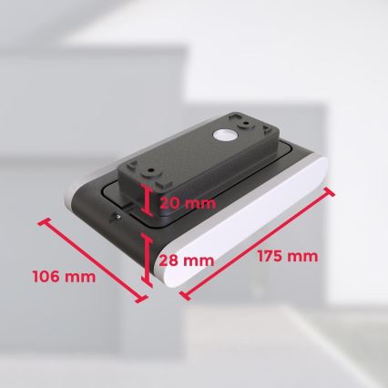 B.K. Licht 1184 - LED-ulkovalaisin seinälle 2xLED/3,5W/230V IP44 4000K