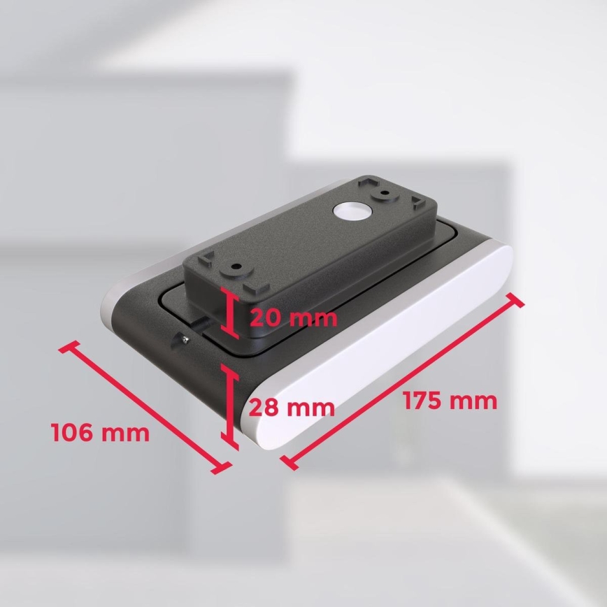 B.K. Licht 1184 - LED-ulkovalaisin seinälle 2xLED/3,5W/230V IP44 4000K