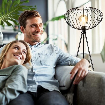 B.K. Licht 1470 - Lattialamppu RETRO 1xE27/40W/230V