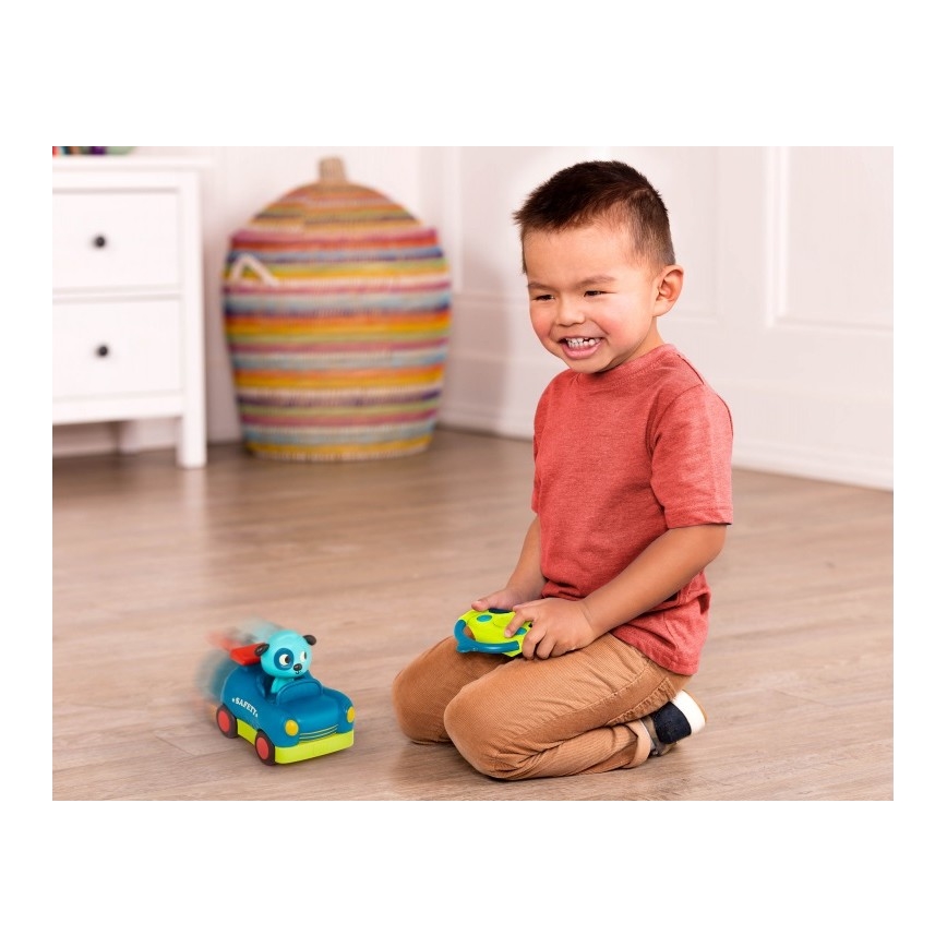 B-Toys - Kaukosäätimellä varustettu auto Koira Woofer 4xAA + 2xAAA