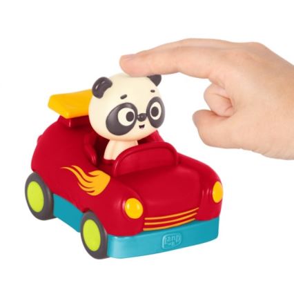 B-Toys - Kaukosäätimellä varustettu auto Panda Bingo 4xAA + 2xAAA