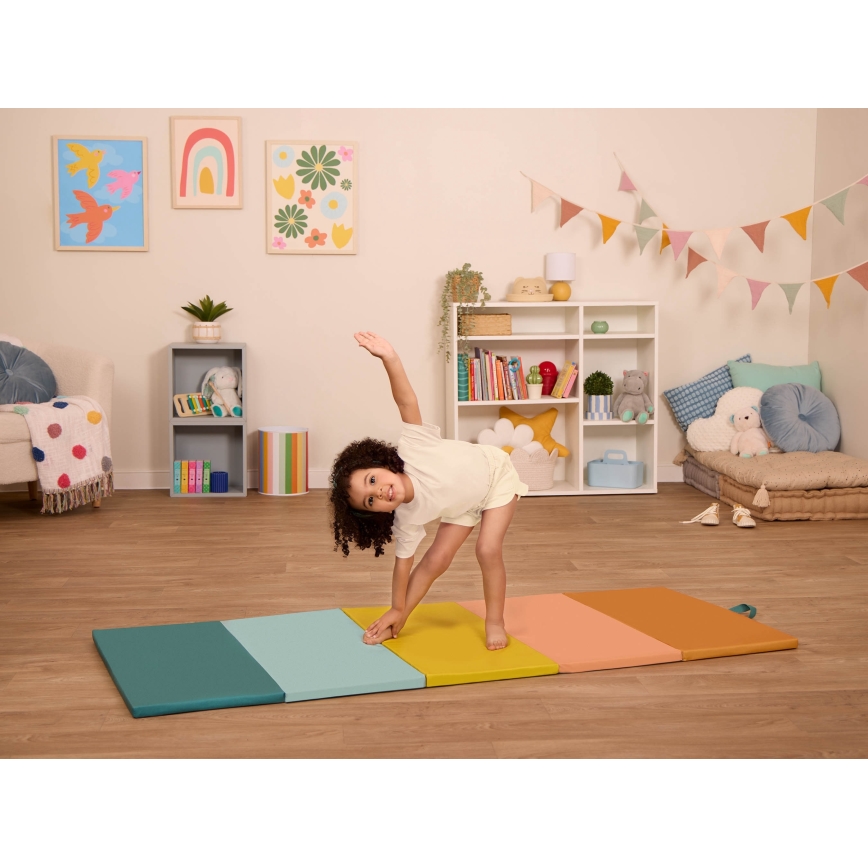 B-Toys - Vaahtomuovinen taitettava leikkimatto WONDERTUMBLE 72x175 cm