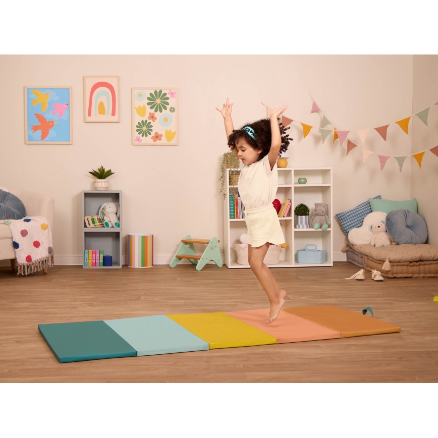 B-Toys - Vaahtomuovinen taitettava leikkimatto WONDERTUMBLE 72x175 cm
