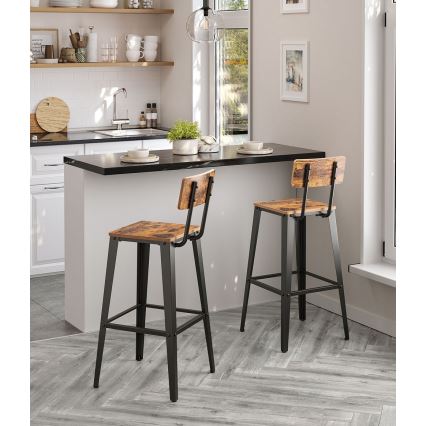 Baarituoli AVEN ruskea/musta