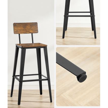 Baarituoli AVEN ruskea/musta