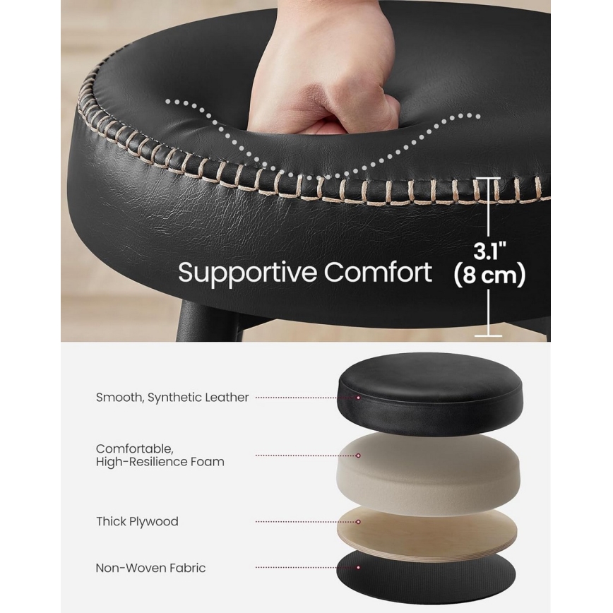 Baarituoli LIOR, musta