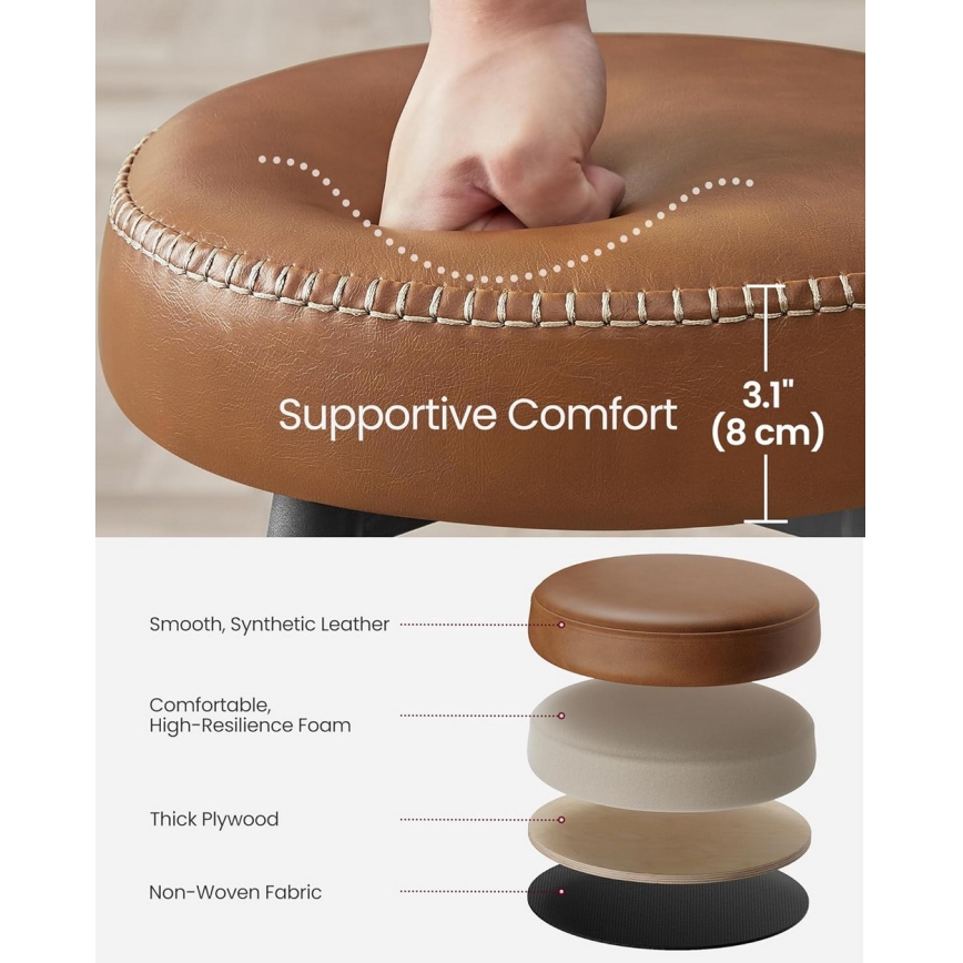 Baarituoli LIOR ruskea/musta