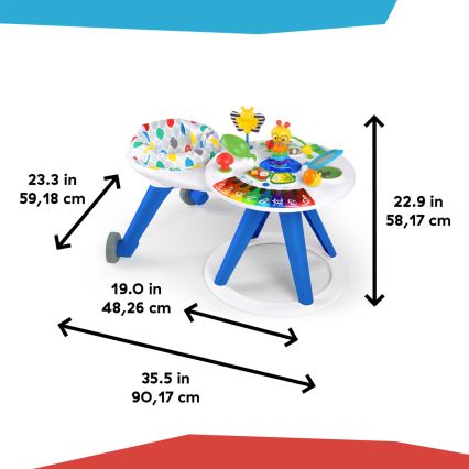 Baby Einstein - Lasten aktiivinen leikkikeskus 4-in-1 AROUND WE GROW 3xAA