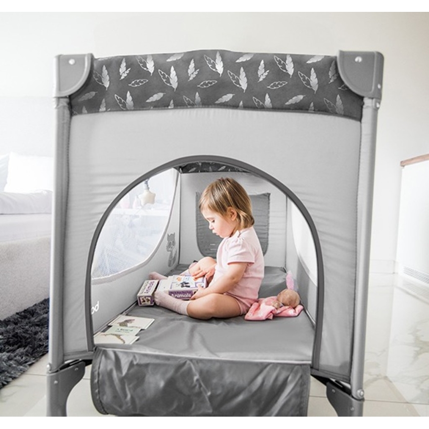 BabyOno - Matkasänky BASIC harmaa