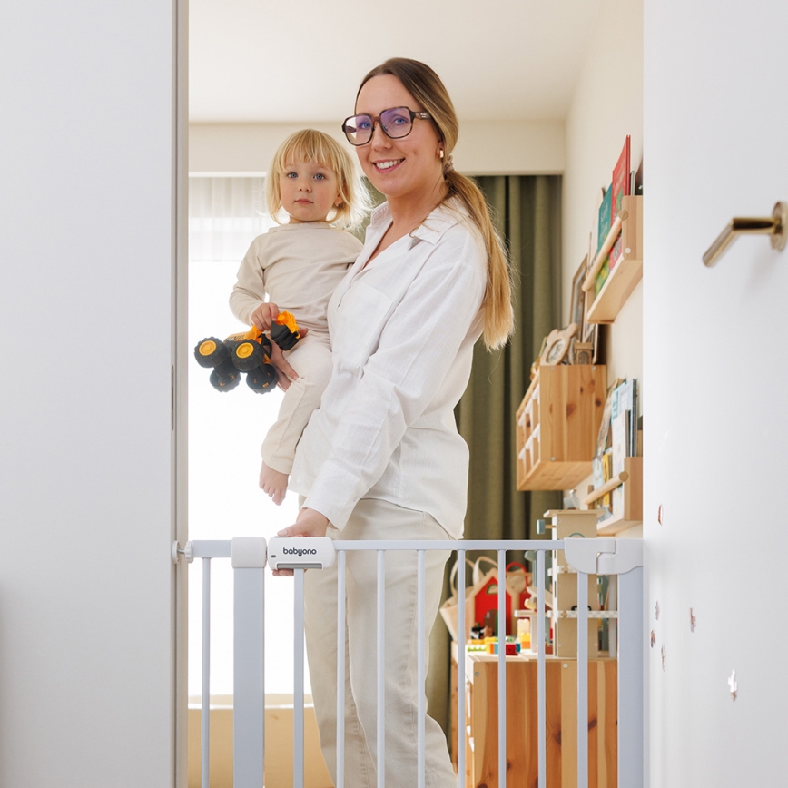 BabyOno - Turvaportti 75-96 cm valkoinen