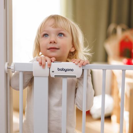 BabyOno - Turvaportti 75-96 cm valkoinen