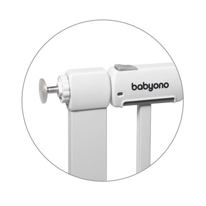 BabyOno - Turvaportti 75-96 cm valkoinen