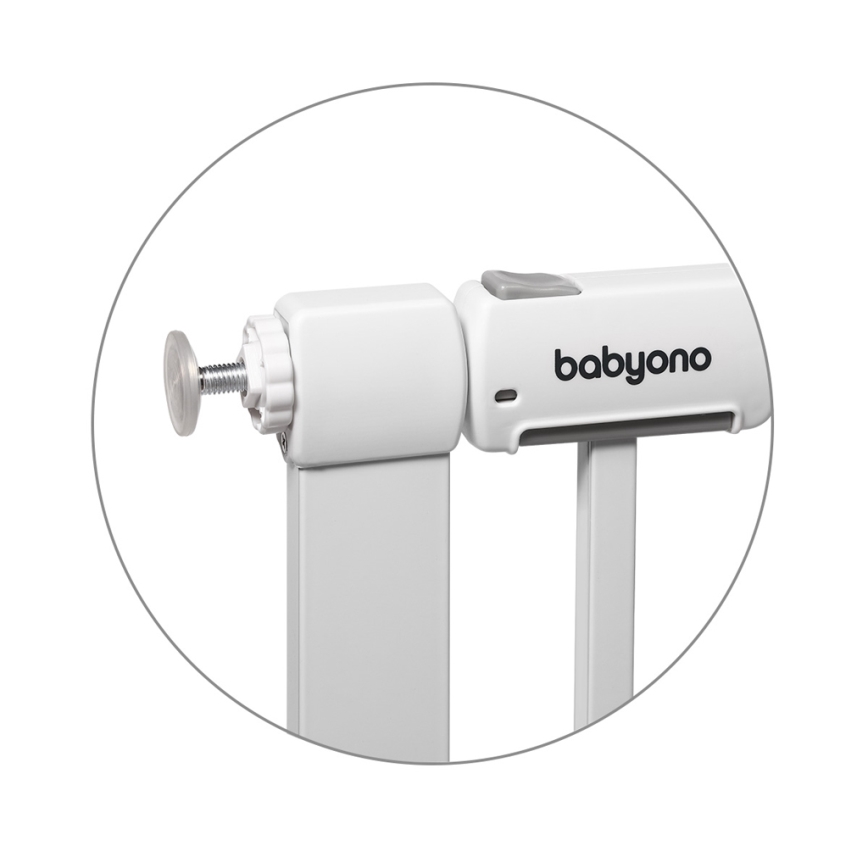 BabyOno - Turvaportti 75-96 cm valkoinen