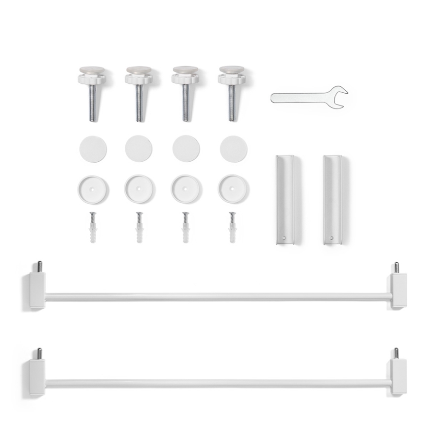 BabyOno - Turvaportti 75-96 cm valkoinen