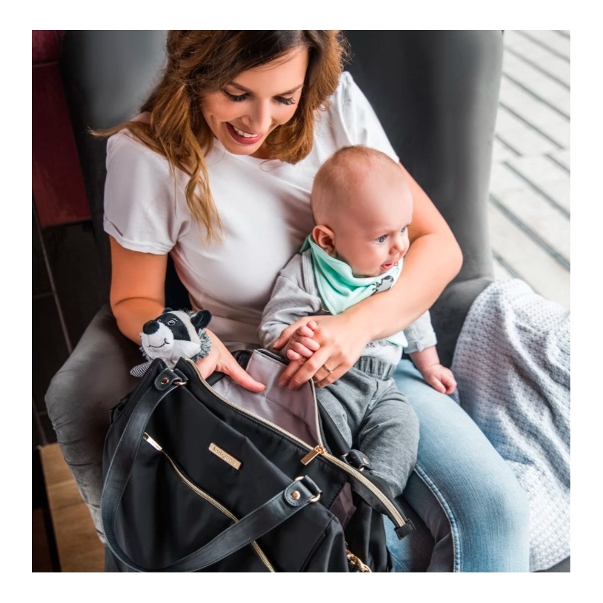 BabyOno - Vaihtolaukku rattaita varten Coco musta