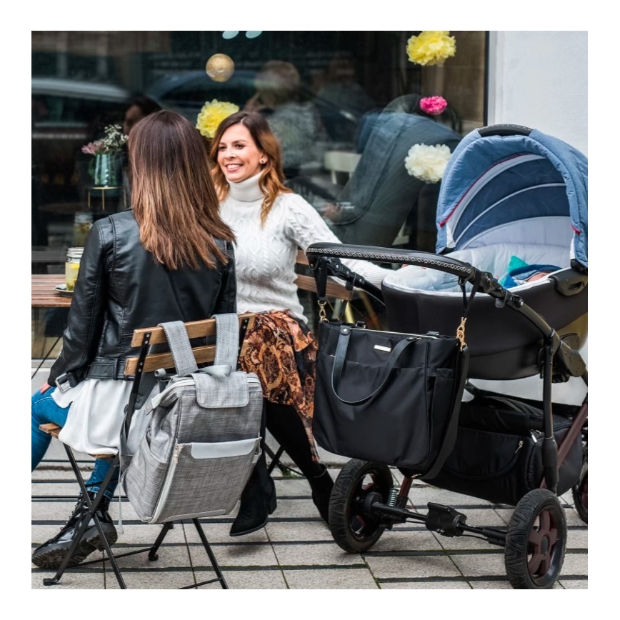 BabyOno - Vaihtolaukku rattaita varten Coco musta