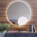 Baltica Design - BRIGHT LED kylpyhuoneen seinäpeili integroidulla valaistuksella, 15 W, 230 V, 4500 K, halkaisija 70 cm, IP65