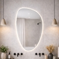 Baltica Design - LED-kylpyhuoneen seinäpeili taustavalolla STONE FLUID LED/15W/230V 4500K 92x55 cm IP65