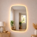 Baltica Design - LED-valaistu kylpyhuoneen seinäpeili STONE CALM LED/15W/230V 2700K 90x60 cm IP65