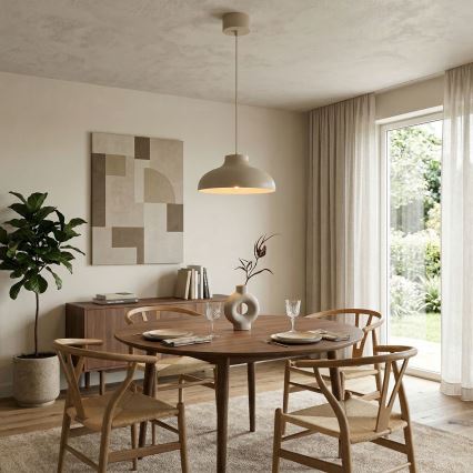 BASCA-riippuvalaisin kaapelilla 1xE27/15W/230V beige