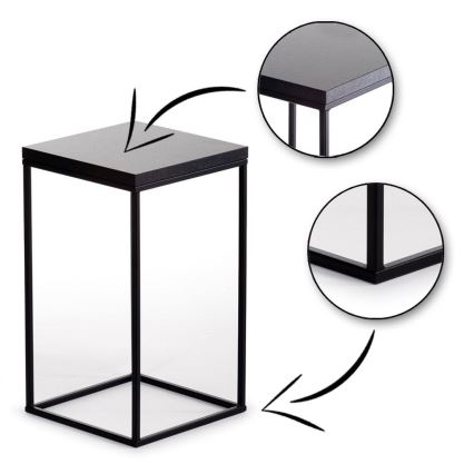 Kukkasteline BASICLOFT 40x24 musta