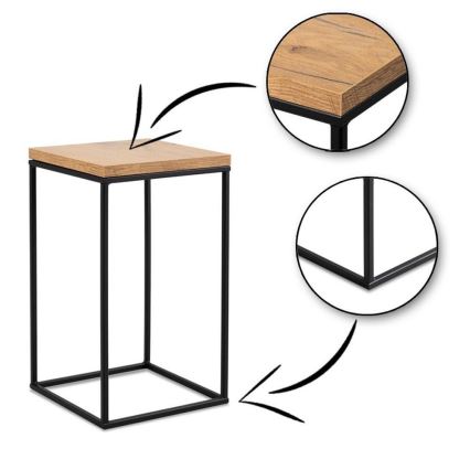 Kukkasteline BASICLOFT 40x24 musta/ruskea