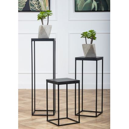 Kukkasteline BASICLOFT 60x24 musta