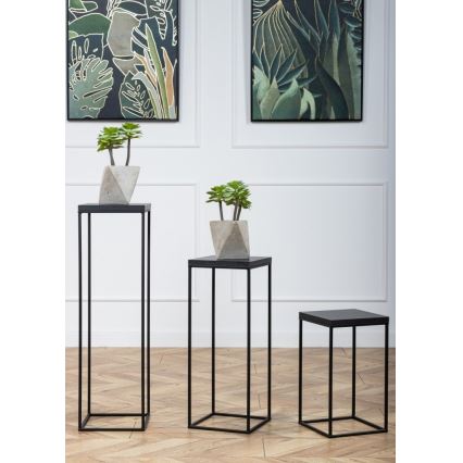 Kukkasteline BASICLOFT 60x24 musta