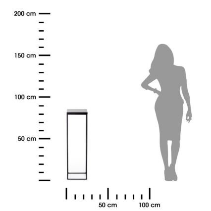 Kukkasteline BASICLOFT 80x24 musta