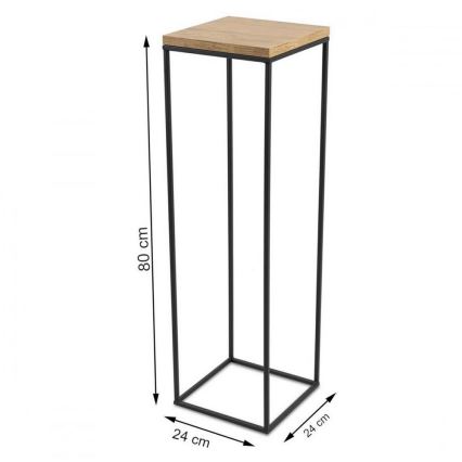 Kukkasteline BASICLOFT 80x24 musta/ruskea