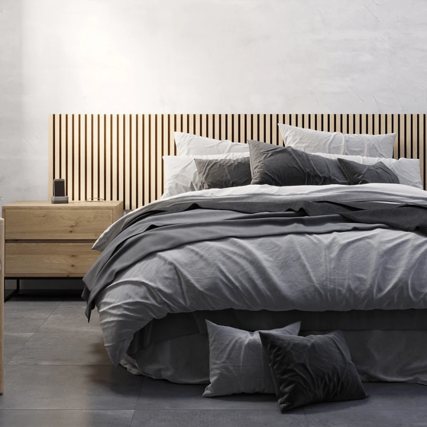 BATH DELUXE 54-060-08-86-12 - SETTI 4x Akustinen seinälevy DANVIKEN 60x60 cm tammi