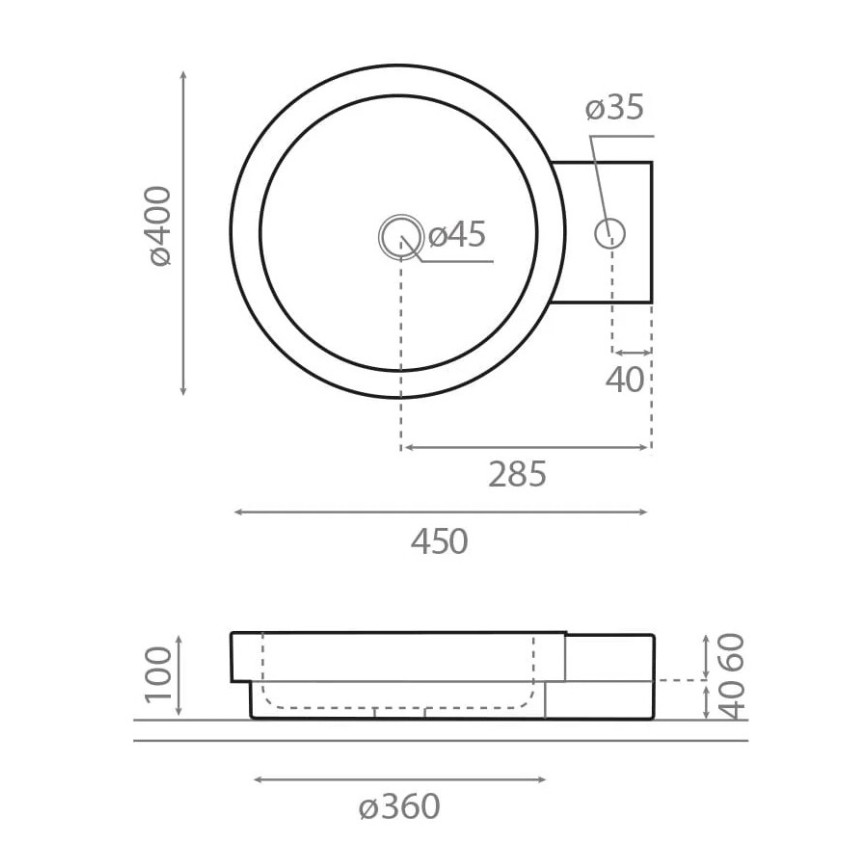 Bathco 00338 - ICONO tasoallas 40x45 cm kivi/beige