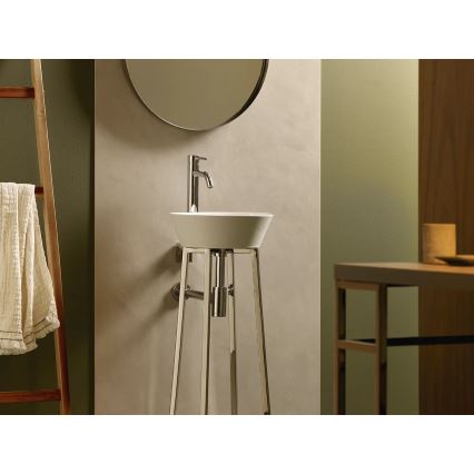 Bathco 4086 - VOLTA pöytätason pesuallas, Ø 35 cm, posliini/valkoinen