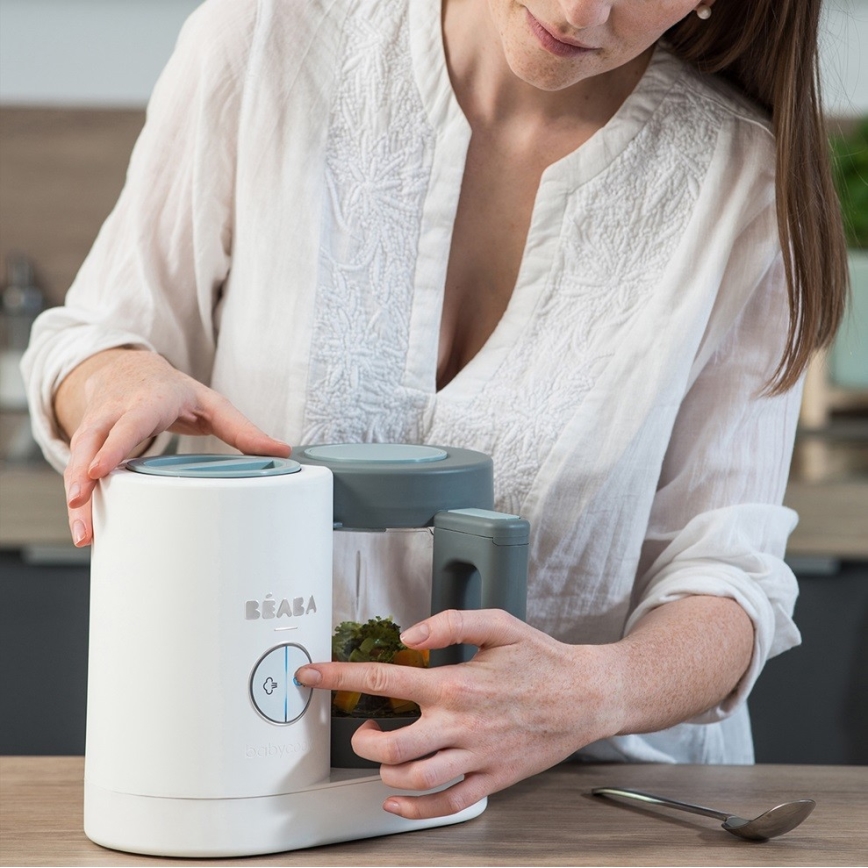 Beaba - BABYCOOK NEO 2-in-1 höyrykeitin, vihreä/valkoinen