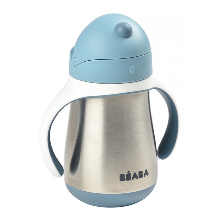 Beaba - Lämpöeristetty muki pillillä 250 ml sininen