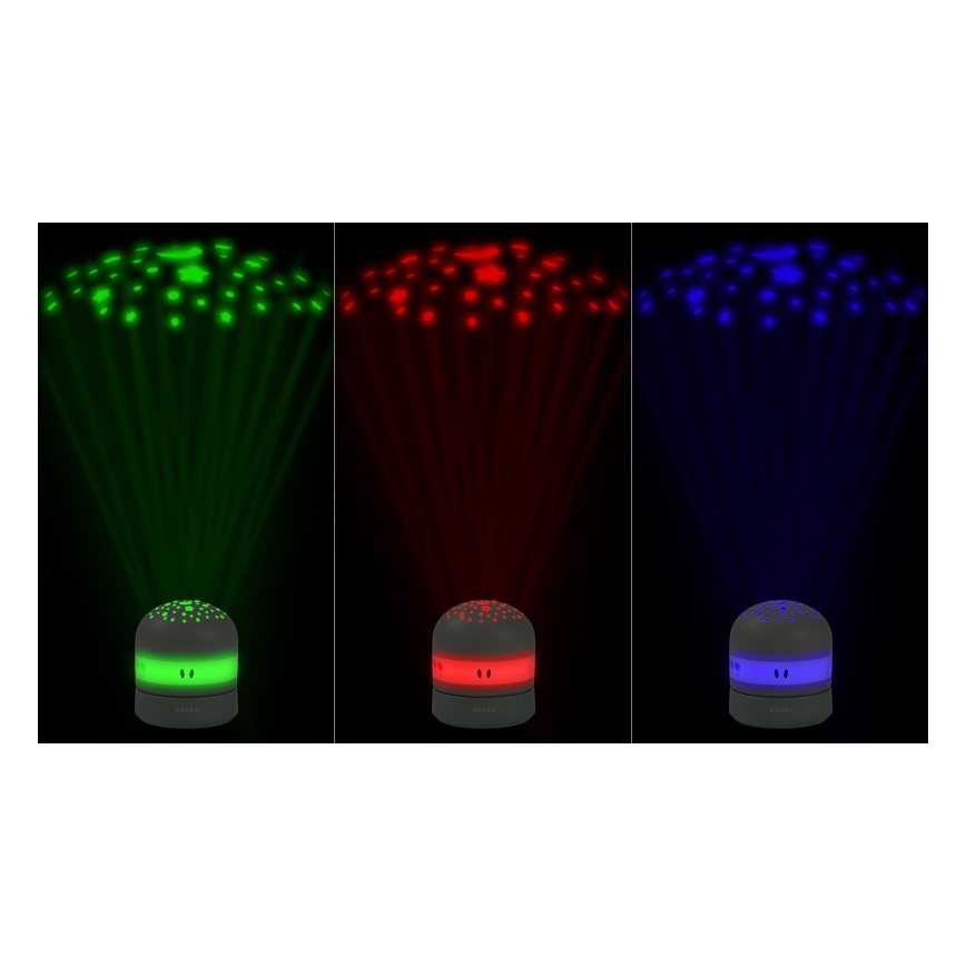Beaba - PIXIE-melodiaprojektori USB/5V 1300 mAh vihreä