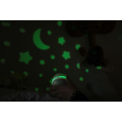 Beaba - PIXIE-melodiaprojektori USB/5V 1300 mAh vihreä