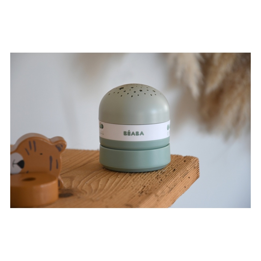 Beaba - PIXIE-melodiaprojektori USB/5V 1300 mAh vihreä