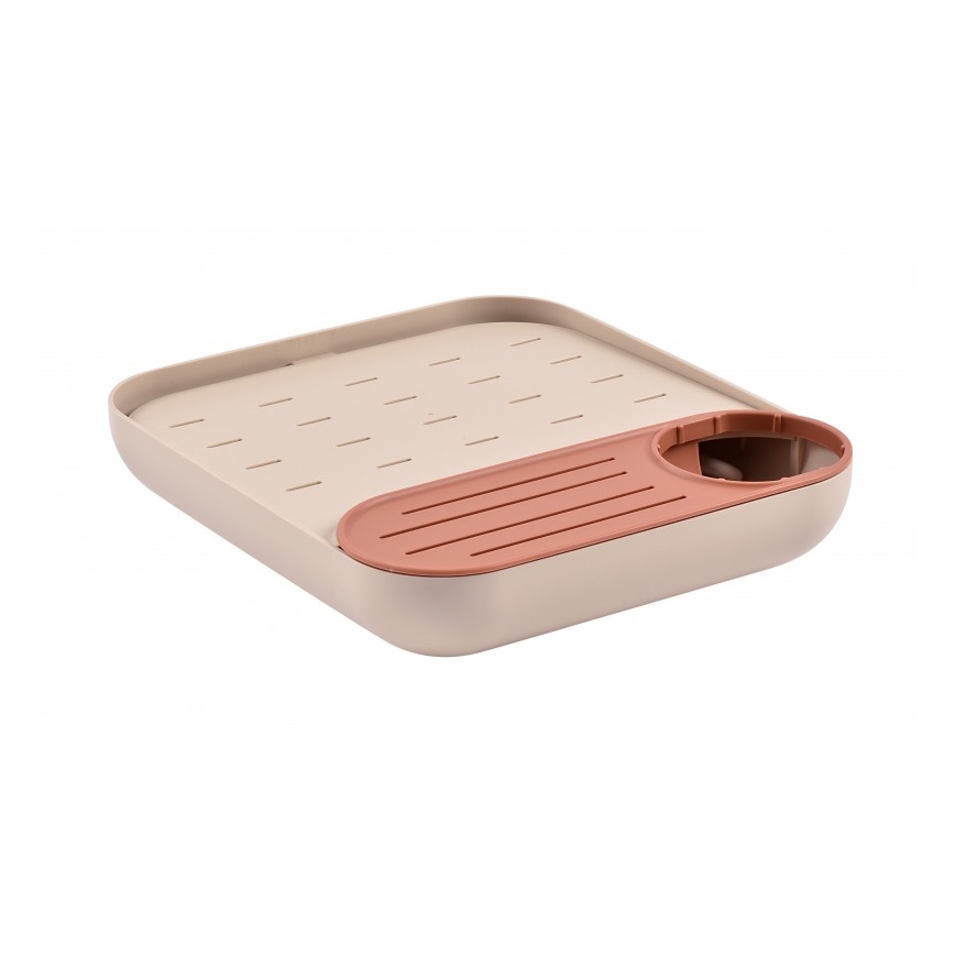 Beaba - Pullon kuivausteline beige/oranssi