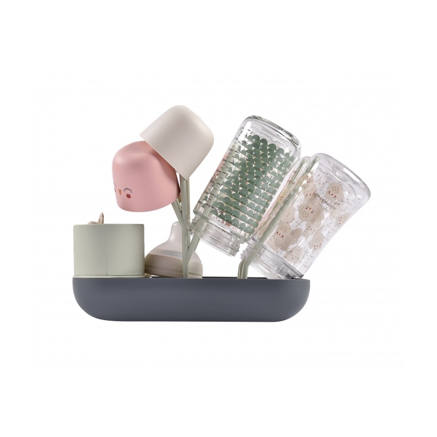 Beaba - Pullon kuivausteline vihreä/harmaa