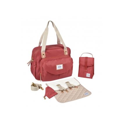Beaba - Vaihtolaukku GENEVA punainen