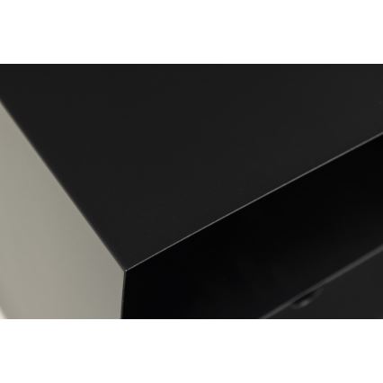 BEKIM seinäkiinnitettävä yöpöytä, musta